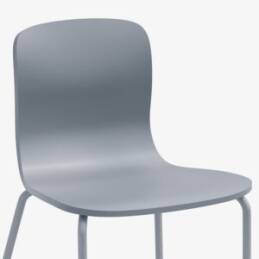 stapelbar konferensstol vit svart grå