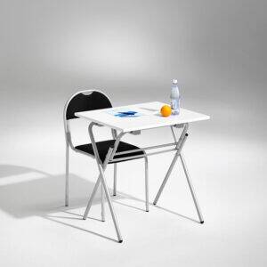 fällbart bord vit svart bok ek björk krom laminat