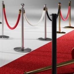 avspärrningsrep flätat mässing