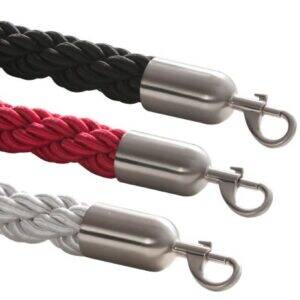 avspärrningsrep flätat rostfritt