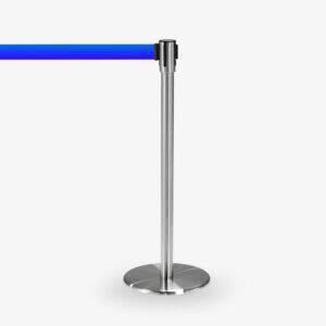 avspärrningsstolpe Köstolpe Royal Rostfritt Blått band - Ej stapelbar - Stol