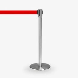 avspärrningsstolpe Köstolpe Royal Rostfritt Rött band - Ej stapelbar - möbel