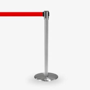 avspärrningsstolpe Köstolpe Royal Rostfritt Rött band - Ej stapelbar - möbel
