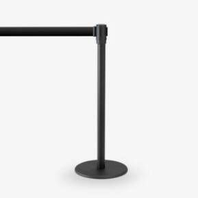 avspärrningsstolpe Köstolpe Royal Svart Svart band - Ej stapelbar - Tabell