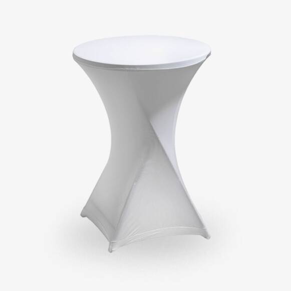 Ståbordsöverdrag - Vit - Tabell