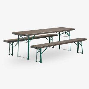 fällbart bord plast munich tåligt brun grön