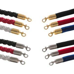 avspärrningsrep sammet mässing/flätat