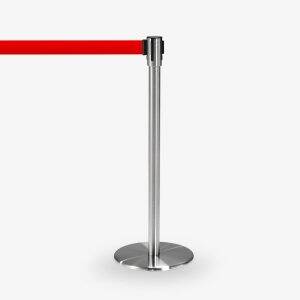avspärrningsstolpe Köstolpe Royal Rostfritt Rött band - Ej stapelbar - möbel
