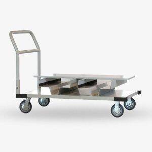 Transportvagn köstolpar - Rostfritt stål