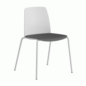 Stapelbar stol med sits och rygg i plast - Choice