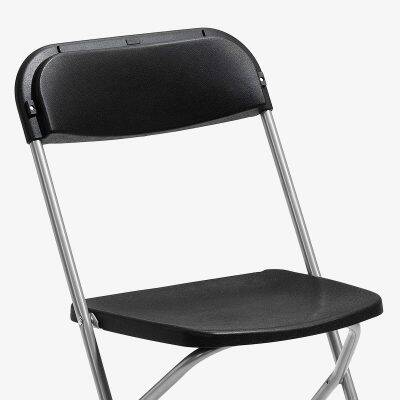 fällbar svart klappstol konferensstol smart plast utomhusbruk
