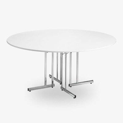 fällbart runt bord vit, runda bord, runt bord