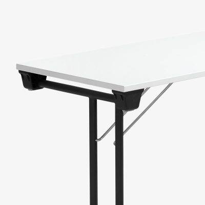 fällbart bord bok ek vit grå björk krom