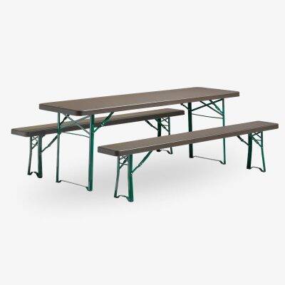 fällbart bord plast munich tåligt brun grön
