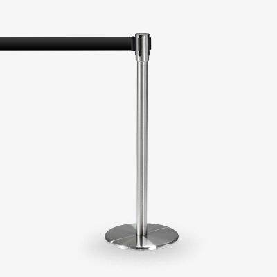 avspärrningsstolpe Köstolpe Royal Rostfritt Svart band - Ej stapelbar - Rep