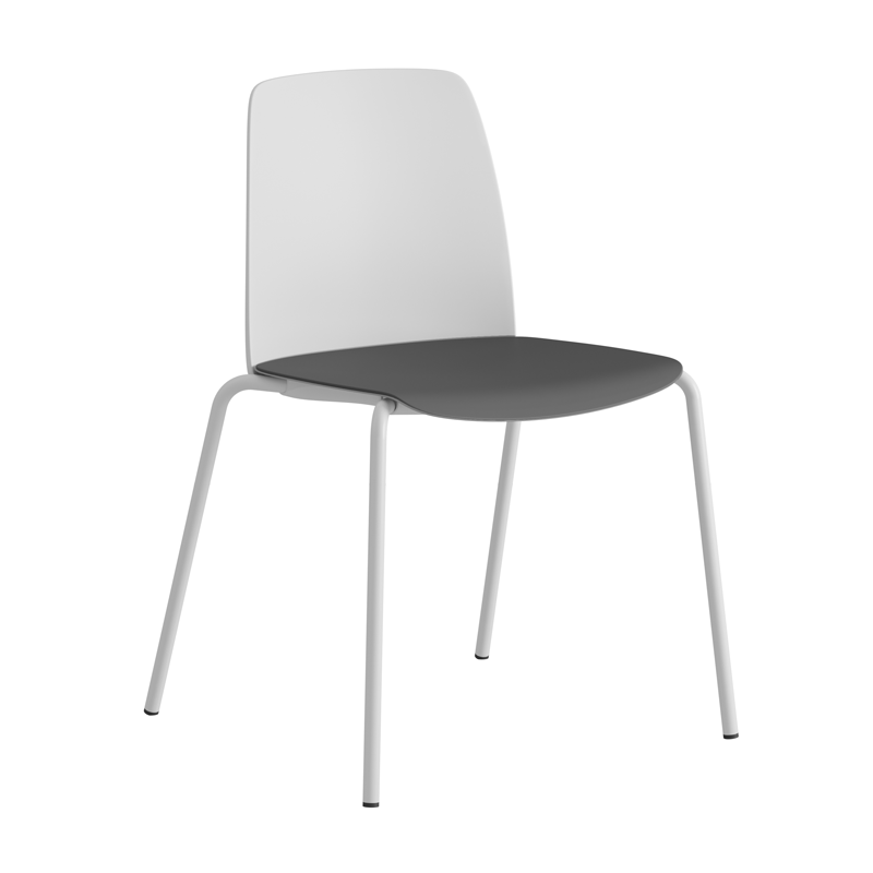 Stapelbar stol med sits och rygg i plast - Choice - Bild 1