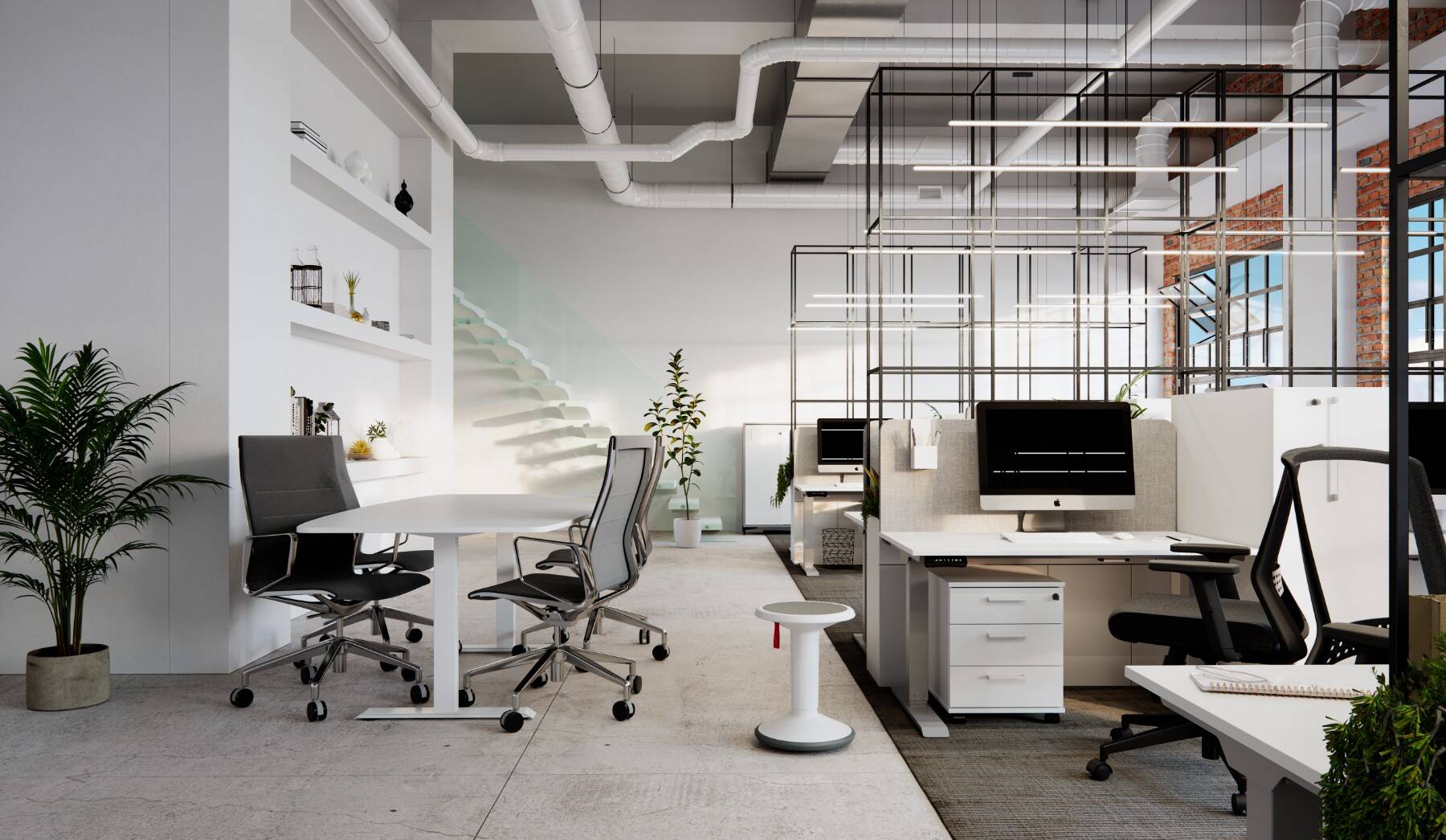 kontor med banquet möbler