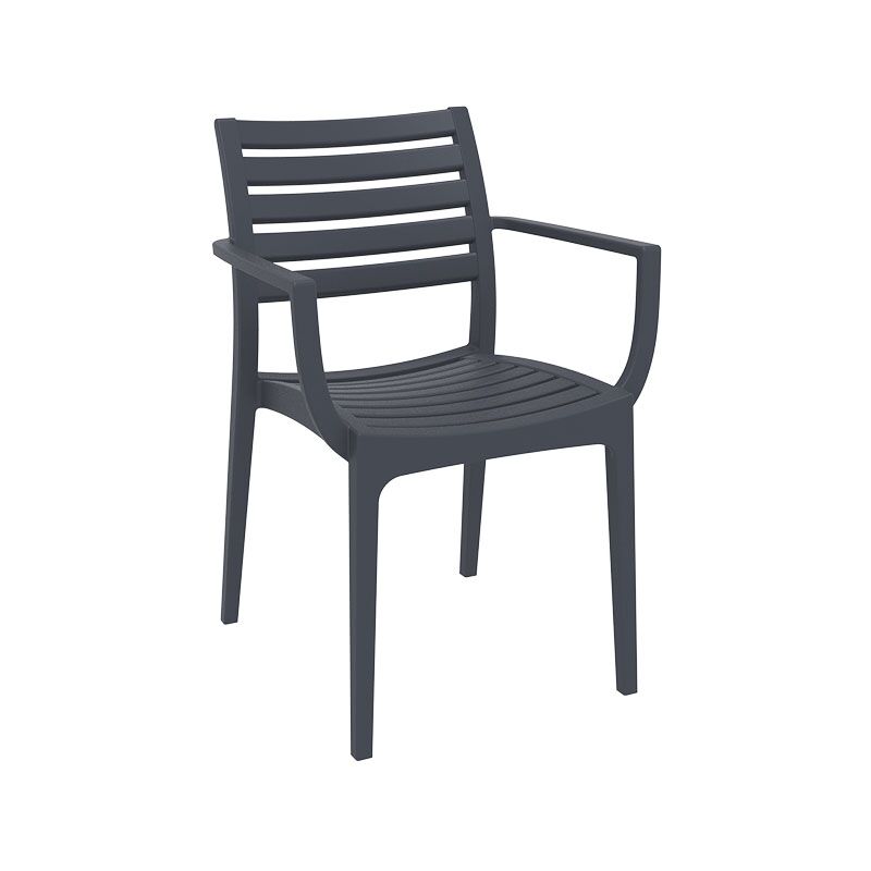 artemis modern plaststol med armstöd