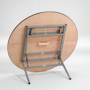 fällbart runt restaurangbord vit