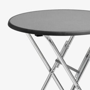 barbord svart krom stativ