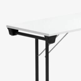 fällbart bord bok ek vit grå björk krom