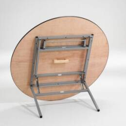 fällbart runt restaurangbord vit