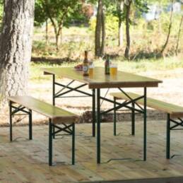 berlin bänkset fällbart fällbara bord bänk furu festival fest restaurang