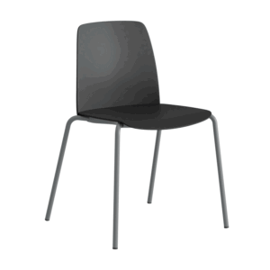 Stapelbar stol med sits och rygg i plast - Choice